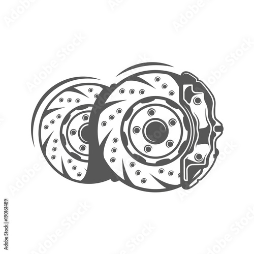 Vintage element of the car service