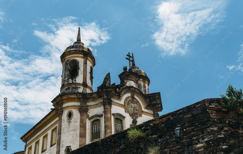 Church in Ouro Preto, Minas Gerais, Brazil