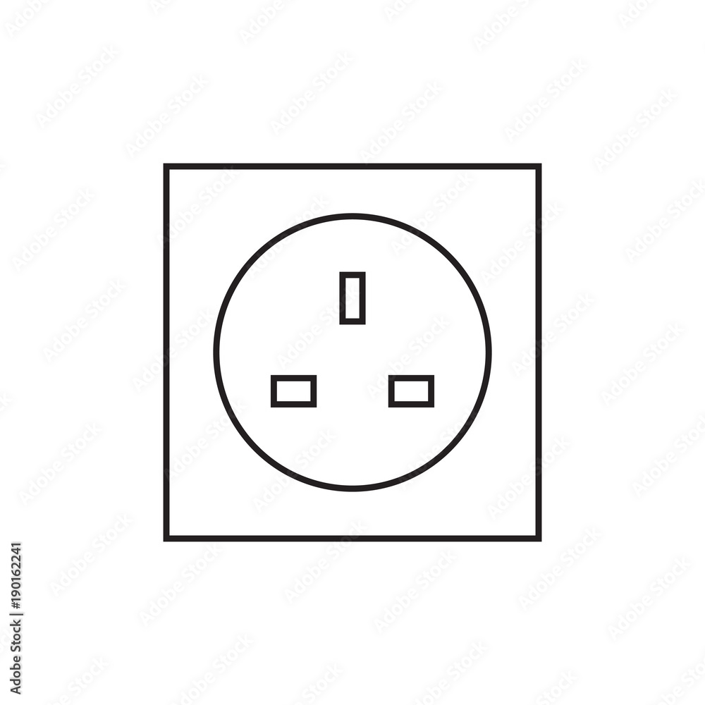 UK electric pocket icon- vector illustration UK electric pocket icon- vector illustration