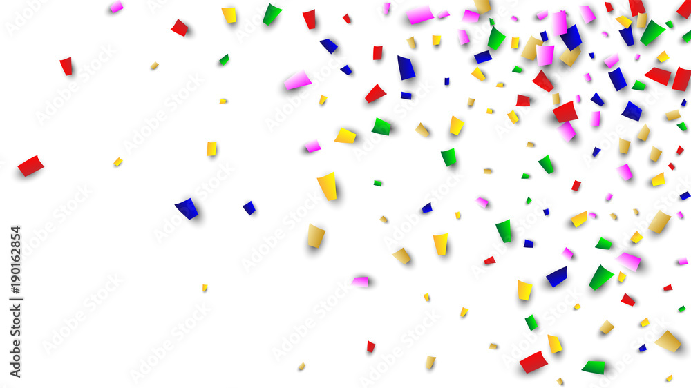 Celebration Confetti Background. Many Falling Confetti for Your Design. Holiday Decoration Elements. Festive Vector Illustration Celebration Confetti Background. Many Falling Confetti for Your Design. Holiday Decoration Elements. Festive Vector Illustration