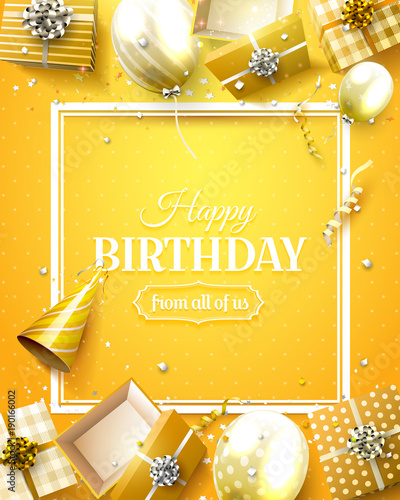Luxury birthday flyer