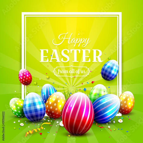 Luxury Easter greeting card