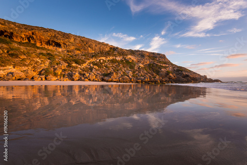 Kangaroo Island - reflections of the cliff in the water