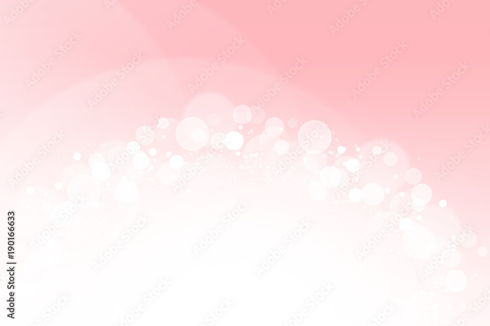 円、ボケ、丸、ピンクの背景 
