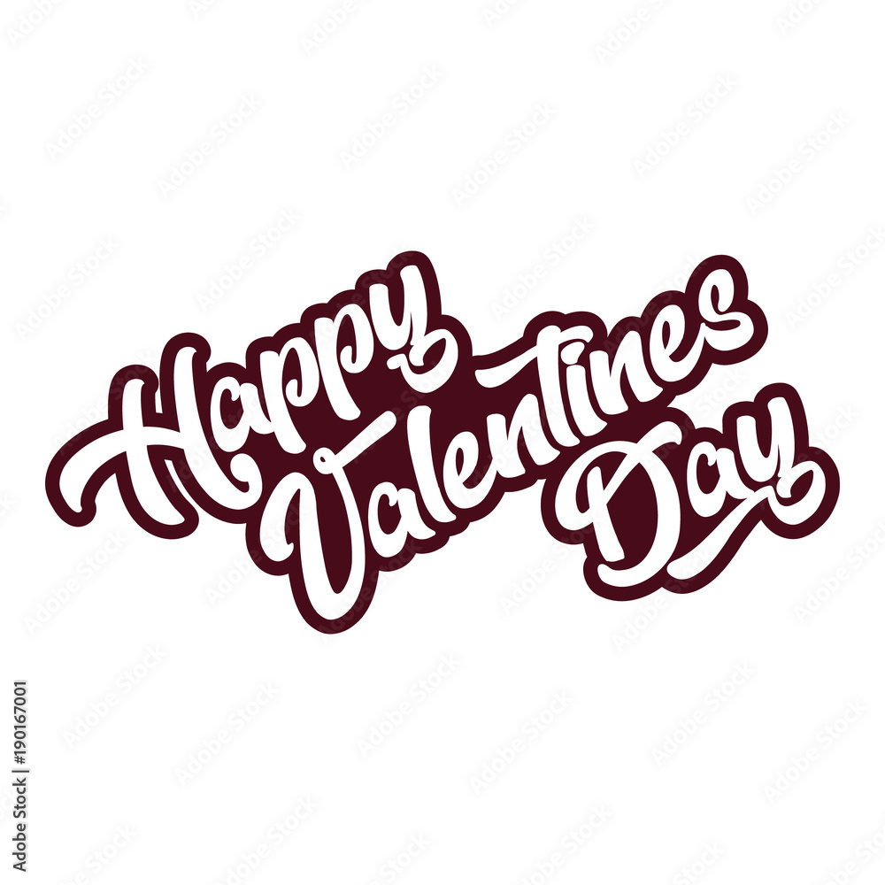 Happy valentines day emblem greeting card Happy valentines day emblem greeting card