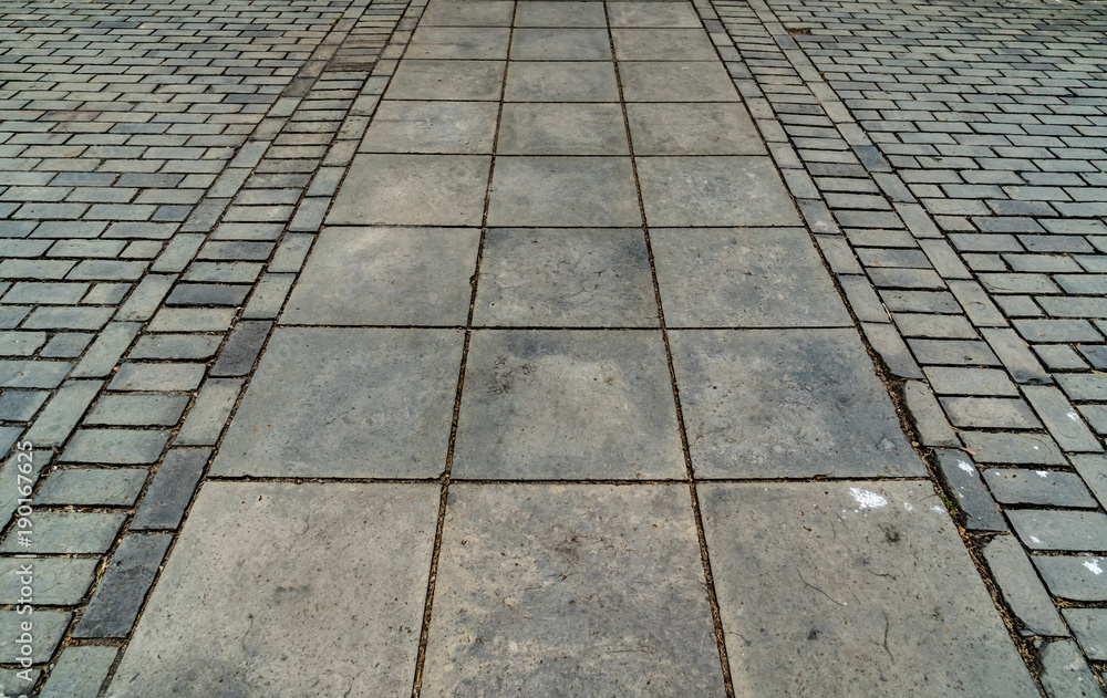 Fototapeta premium Concrete Pathway in the park