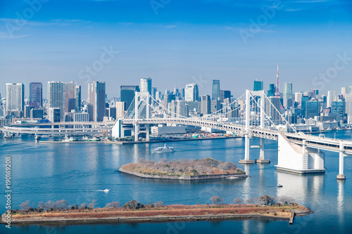 Photography Tokyo Bay at Rainbow Bridge