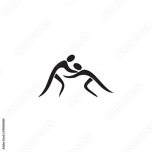 classic wrestling icon. Element of figures of sportsman icon. Premium quality graphic design icon. Signs, symbols collection icon for websites, web design, mobile app