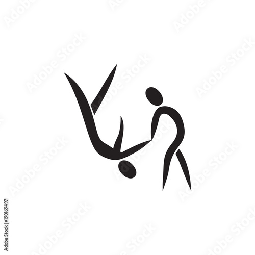 reception in judo icon. Element of figures of sportsman icon. Premium quality graphic design icon. Signs, symbols collection icon for websites, web design, mobile app