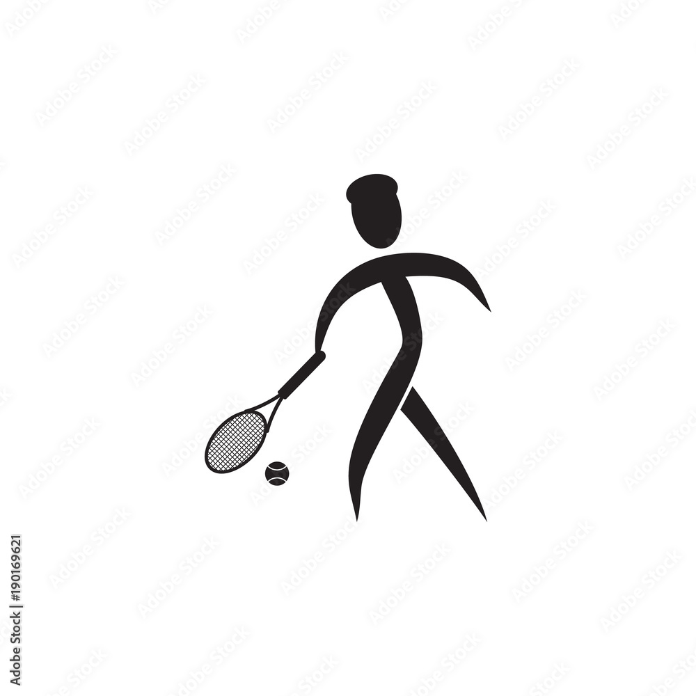 hitting the ball in tennis icon. Element of figures of sportsman icon. Premium quality graphic design icon. Signs, symbols collection icon for websites, web design, mobile app hitting the ball in tennis icon. Element of figures of sportsman icon. Premium quality graphic design icon. Signs, symbols collection icon for websites, web design, mobile app