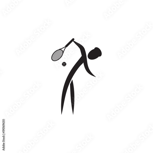 tennis player protection icon. Element of figures of sportsman icon. Premium quality graphic design icon. Signs, symbols collection icon for websites, web design, mobile app