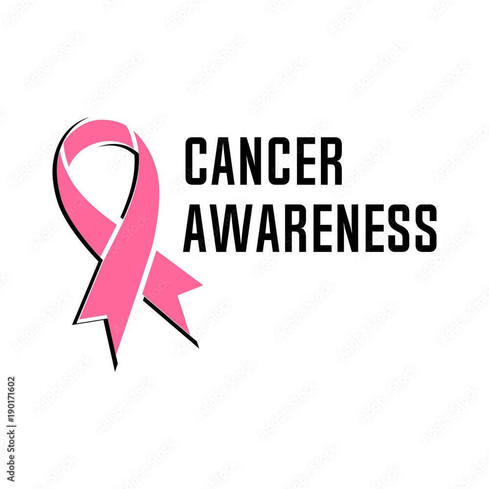 cancer awareness poster. ribbon. sticker cancer awareness poster. ribbon. sticker