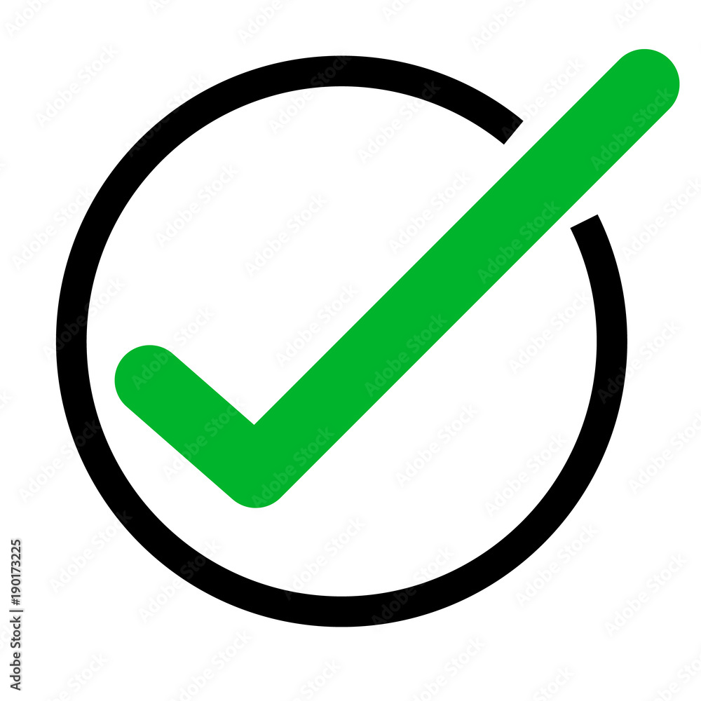 green tick icon on white background. green check mark icon. tick symbol. flat style. vector tick sign. green tick icon on white background. green check mark icon. tick symbol. flat style. vector tick sign.