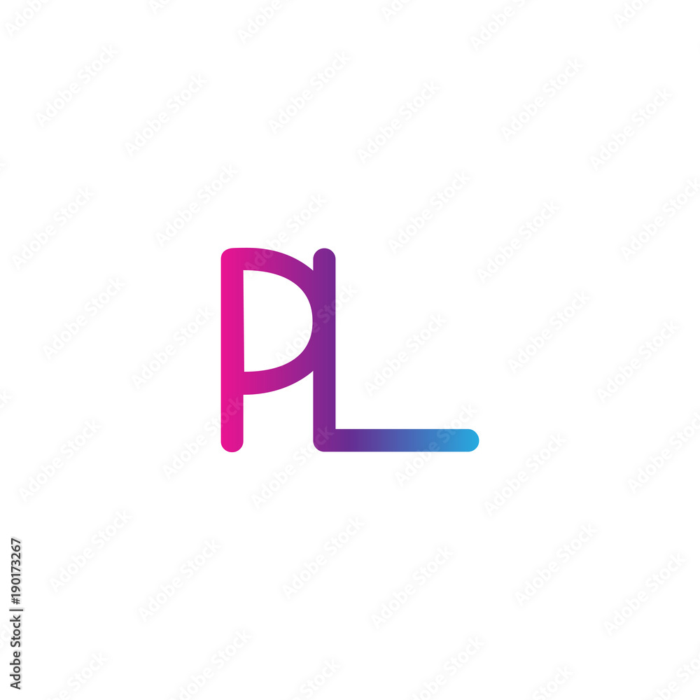 initial letter rounded logo modern, colorful gradient initial letter rounded logo modern, colorful gradient