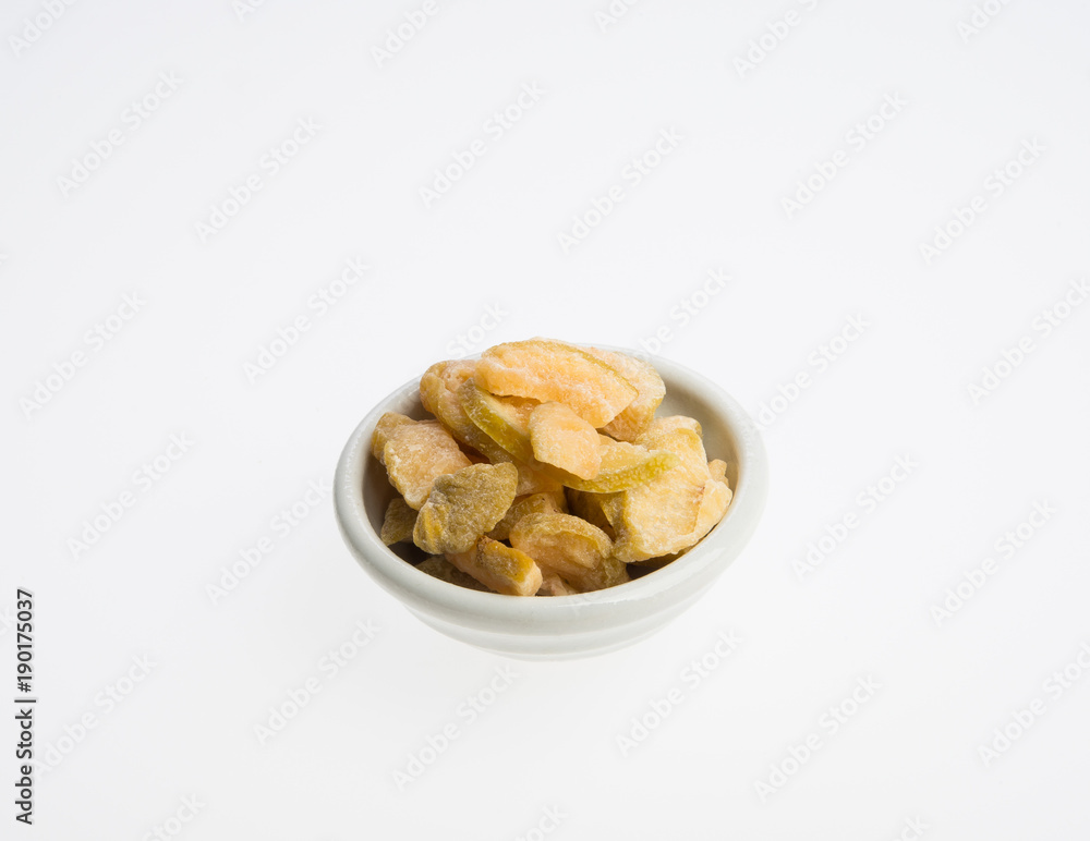 dried guava or dried fruits on a background. dried guava or dried fruits on a background.