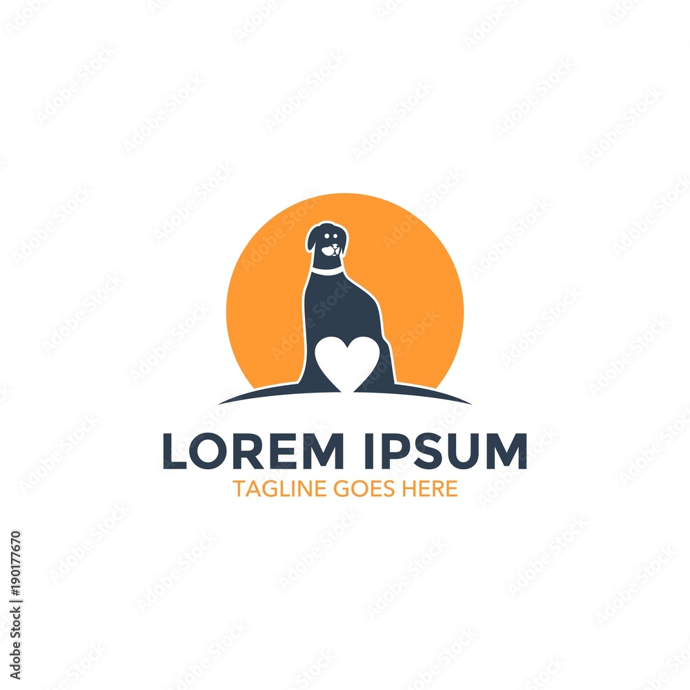 Obraz premium love your pet day logo. sticker. poster. vector. editable