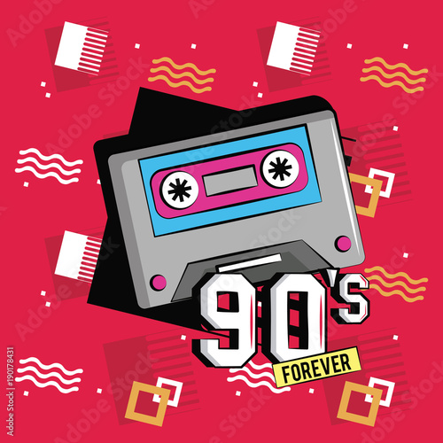 90s forever design icon vector illustration graphic