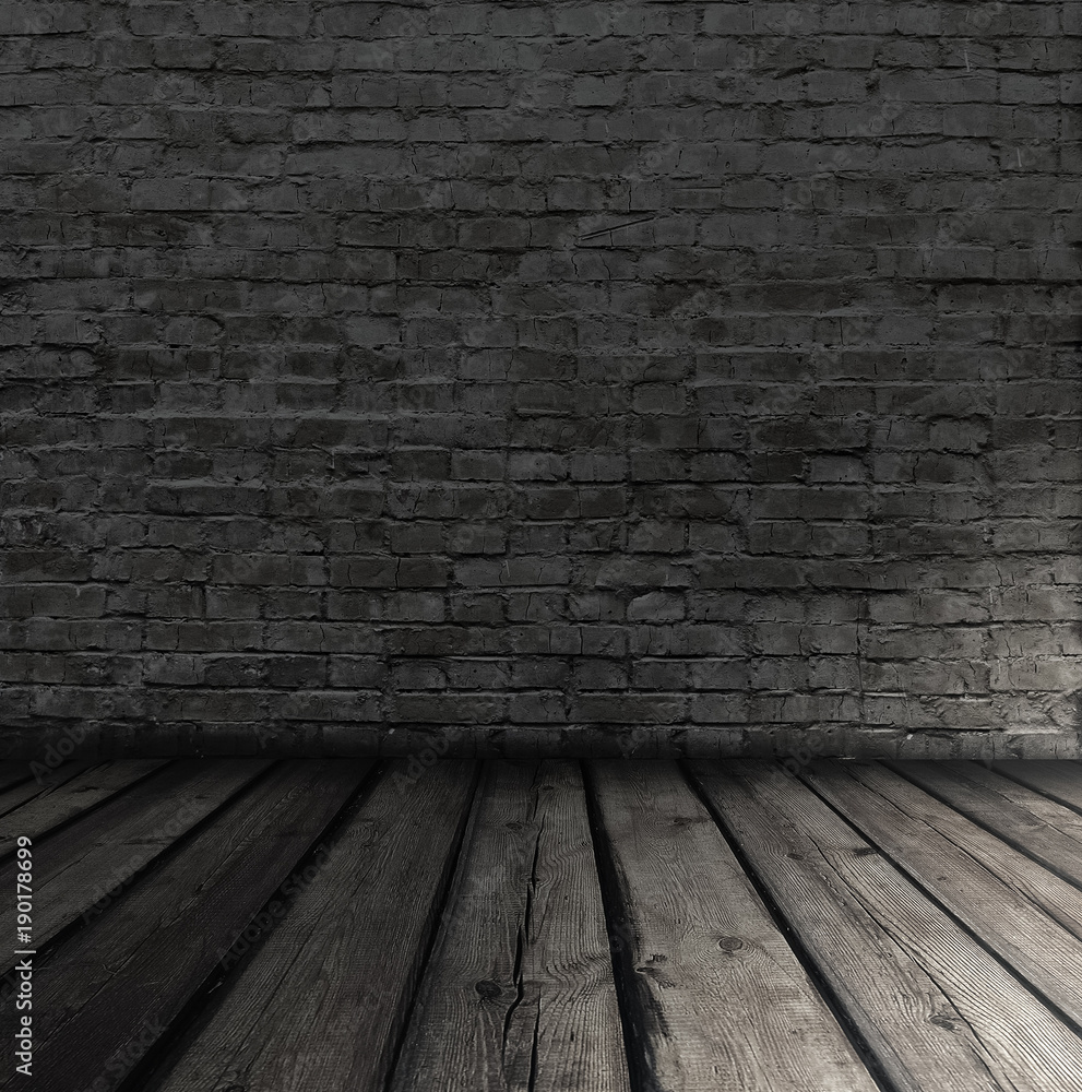 old room with brick wall old room with brick wall