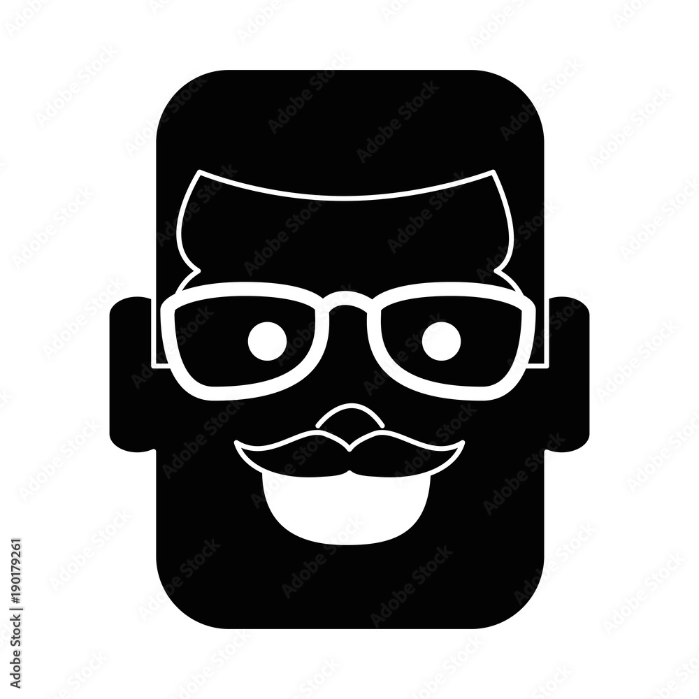 young man head avatar character vector illustration design young man head avatar character vector illustration design