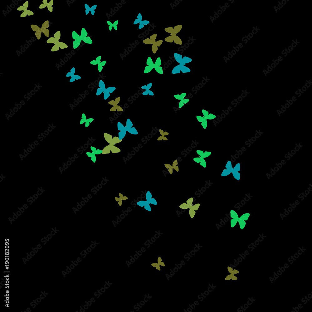 Spring Background with Colorful Butterflies. Simple Feminine Pattern for Card, Invitation, Print. Trendy Decoration with Beautiful Butterfly Silhouettes. Vector Background with Moth Spring Background with Colorful Butterflies. Simple Feminine Pattern for Card, Invitation, Print. Trendy Decoration with Beautiful Butterfly Silhouettes. Vector Background with Moth