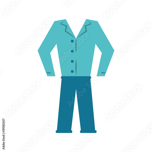 Mens pijama isolated icon vector illustration graphic design