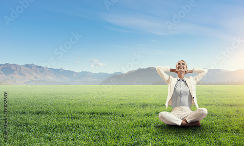 Wallpaper Mural Business and healthy lifestyle concept . Mixed media Torontodigital.ca