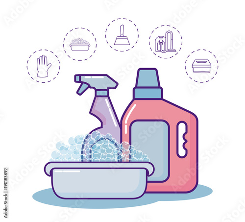 Cleaning supplies design