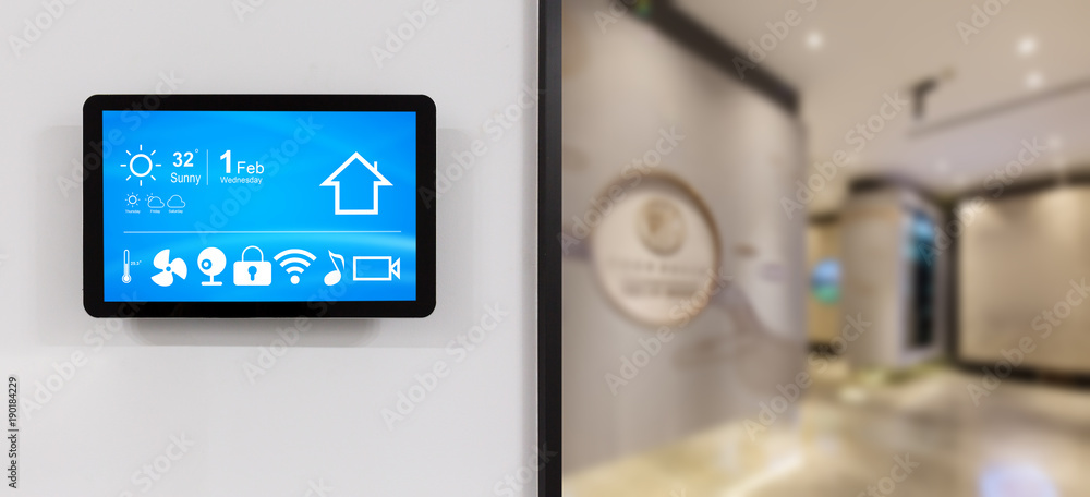 smart home system on intelligence screen smart home system on intelligence screen