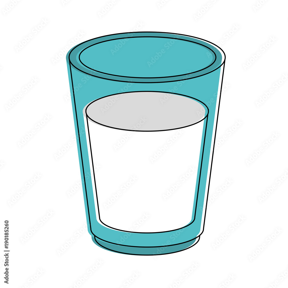 Milk glass cup icon vector illustration graphic design Milk glass cup icon vector illustration graphic design