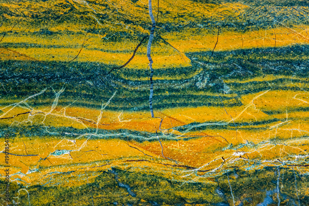 Mineral Design, Macro Closeup of Sliced Rock Mineral Design, Macro Closeup of Sliced Rock