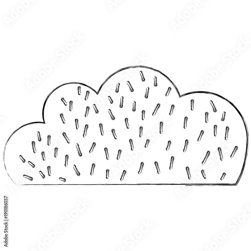 grunge natural bush plant flat design