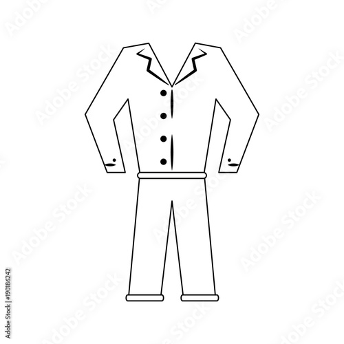 Mens pijama isolated icon vector illustration graphic design