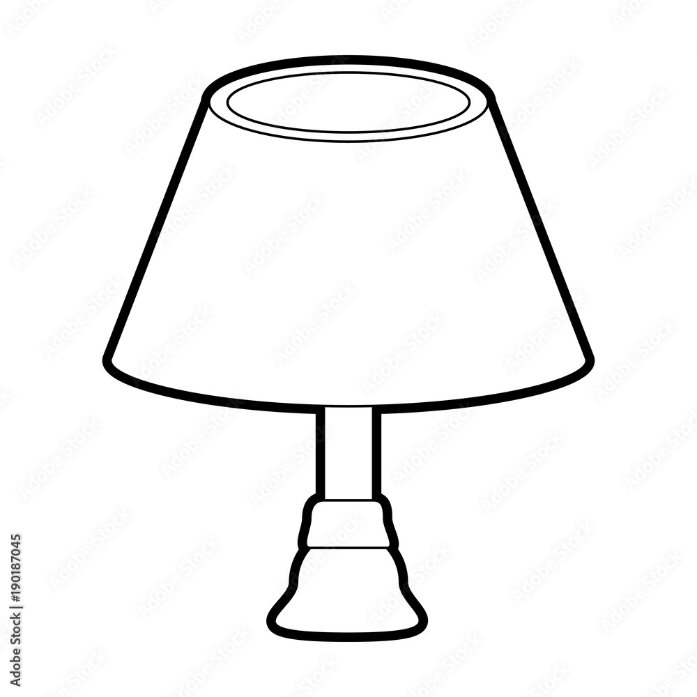 Desk night light icon vector illustration graphic design Desk night light icon vector illustration graphic design