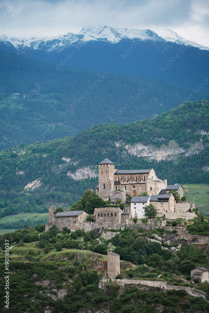 Valere Castle in Sion, Switzerland