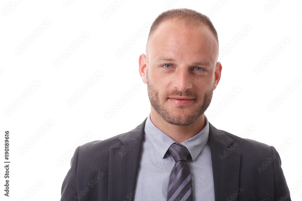 Closeup portrait of handsome businessman Closeup portrait of handsome businessman