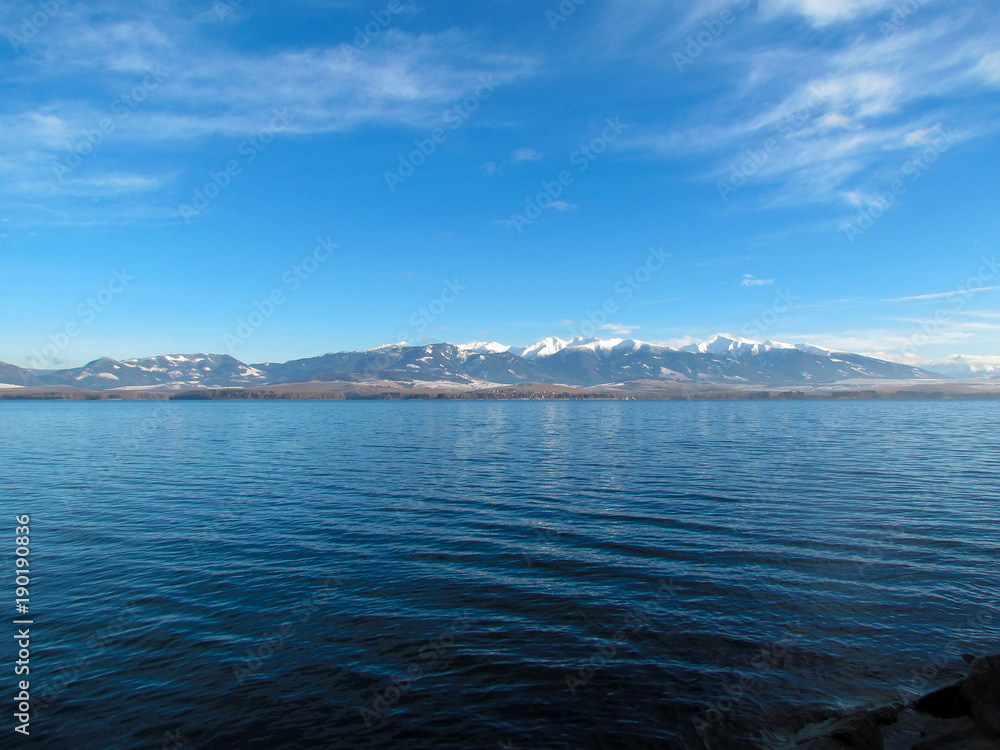 Winter Lake and mountains