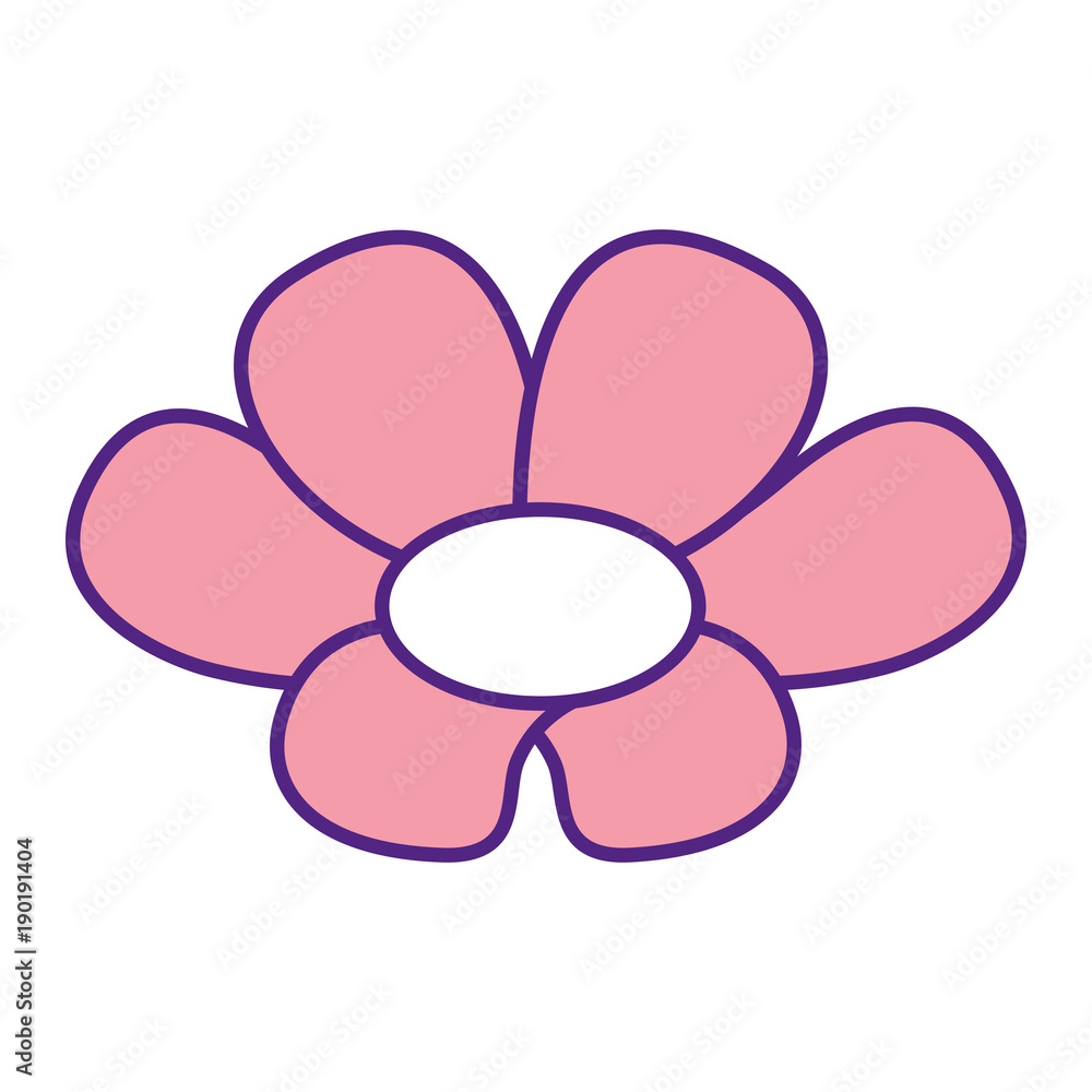 kawaii cute flower ornament cartoon vector illustration pink image design kawaii cute flower ornament cartoon vector illustration pink image design