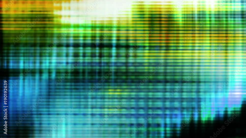 Television screen pixels fluctuate with video motion (Loop). Television screen pixels fluctuate with video motion (Loop).
