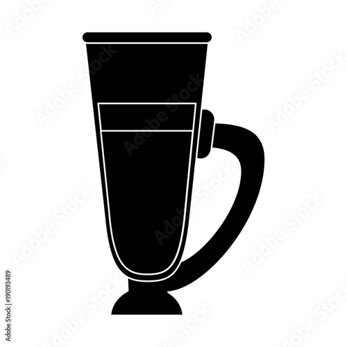 Cold coffee cup icon vector illustration graphic design