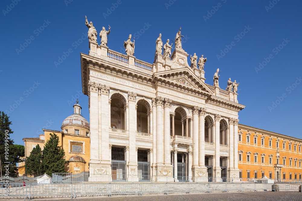 Papal Archbasilica of St. John in Lateran or Basilica di San Giovanni in Laterano, Rome, Italy