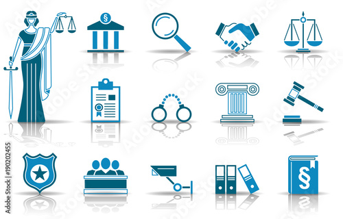 Justiz - Iconset (Blau)