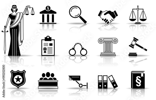 Justiz - Iconset (Schwarz)