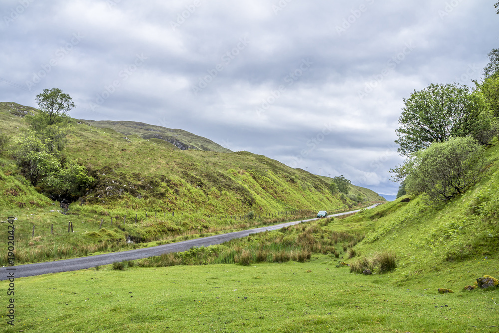 The mountain pass between Ardchattan and Barcaldine in Argyll