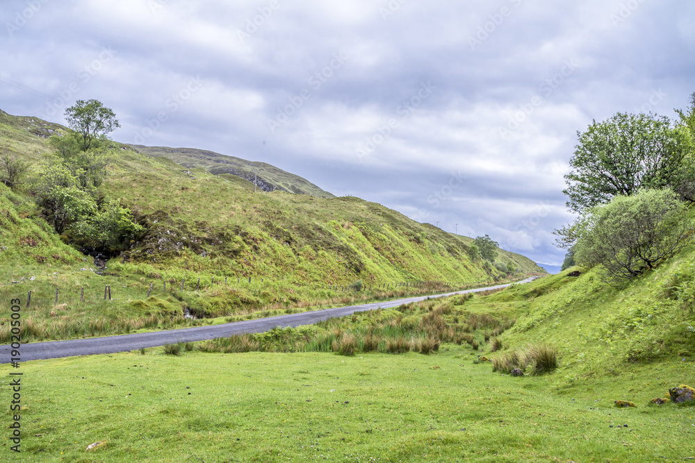 The mountain pass between Ardchattan and Barcaldine in Argyll