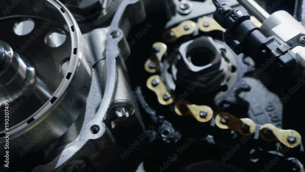Motorbike motor in details Motorbike motor in details