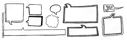 Sprechblasen Set | Aussage machen | Karikatur | Comic | cartoon bubbles