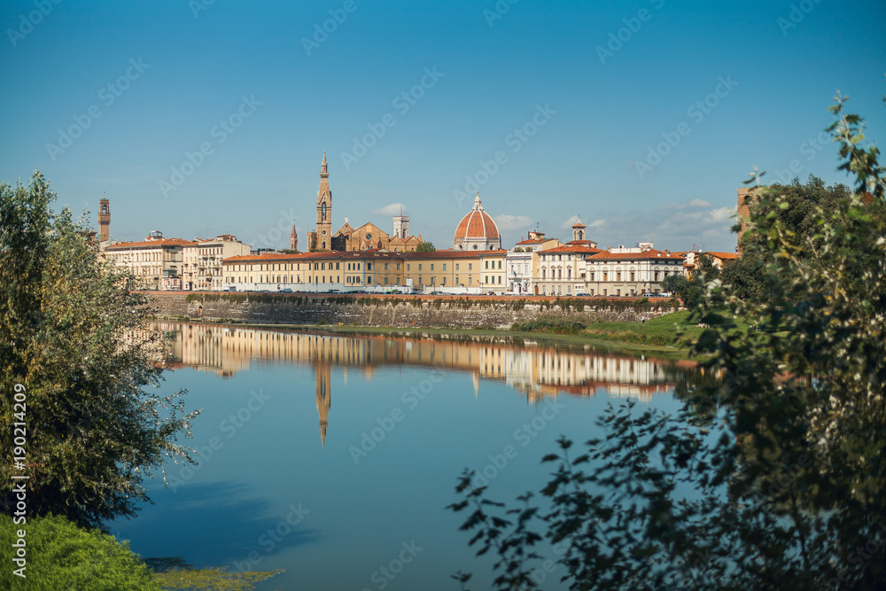 Florence reflected in the River Arno