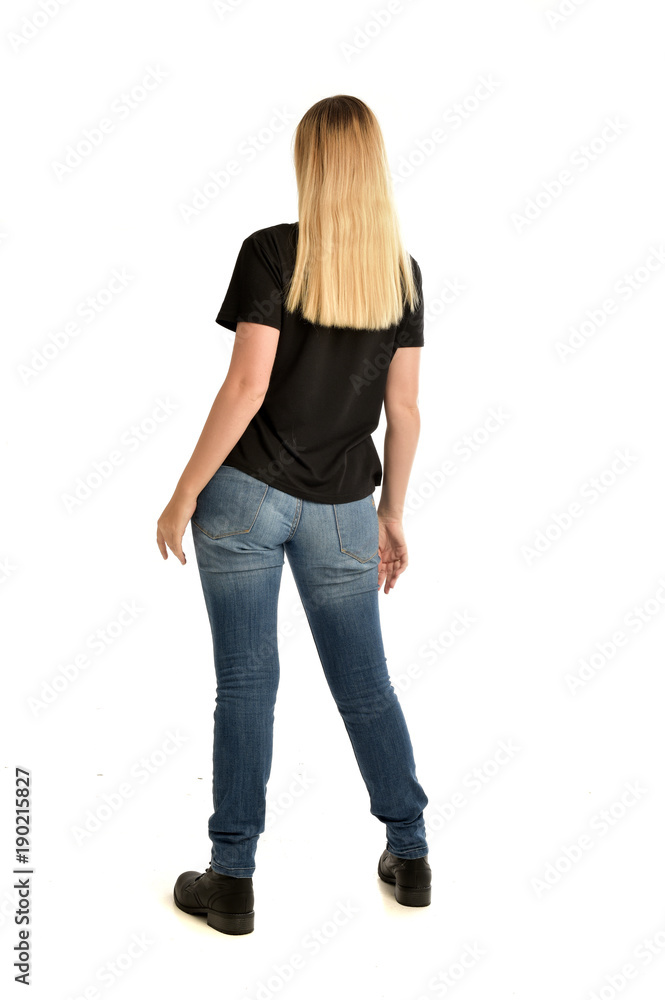 young woman back avatar character 3688342 Vector Art at Vecteezy