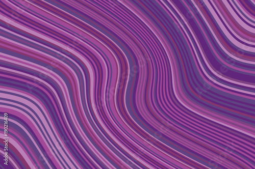Abstract background with oblique wavy lines. Vector illustration. Different shades of purple, violet color.