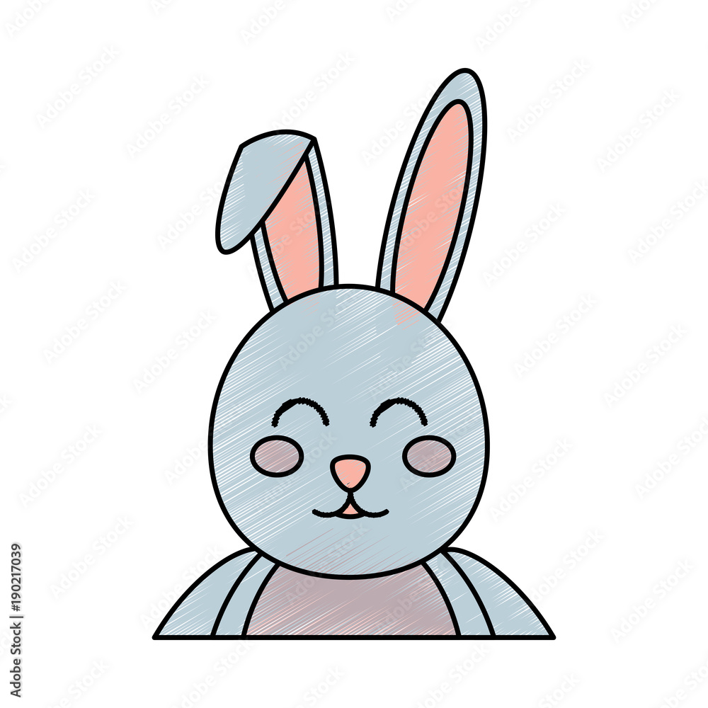 cute bunny face cartoon funny animal vector illustration cute bunny face cartoon funny animal vector illustration